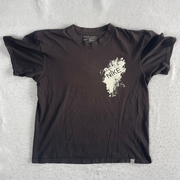 Nike Other - Nike Swim T-Shirt Mens XL Brown Splatter Graphic Short Sleeve Cotton Tee